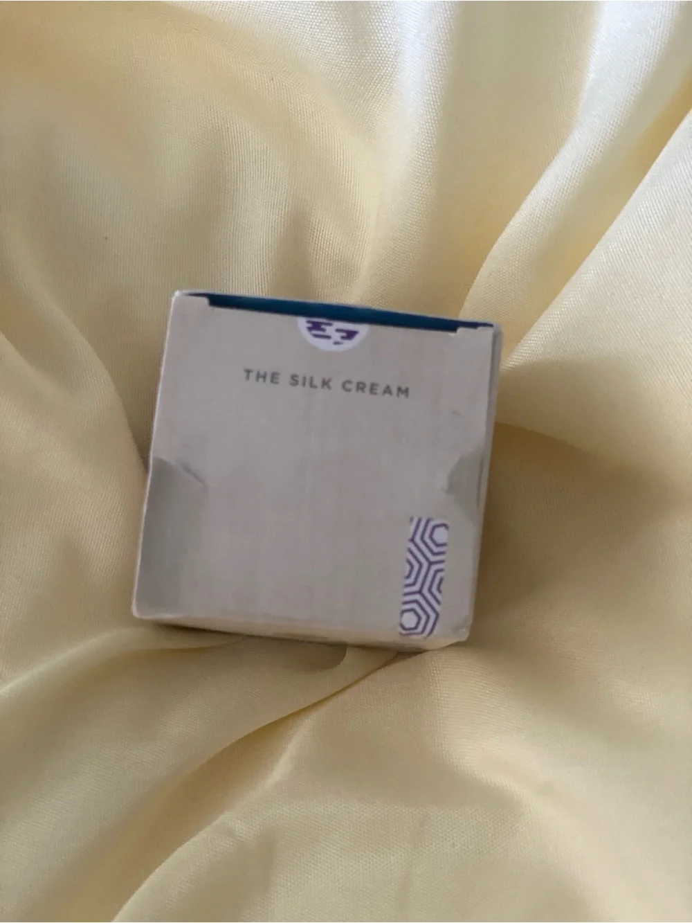 Tatcha Silk Cream Box in Light Beige with Gold Logo